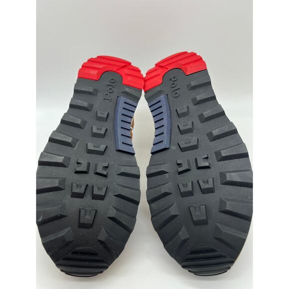 Polo Ralph Lauren Trackster 200 Shoes Brown Men’s 10.5 NEW - Picture 4 of 12